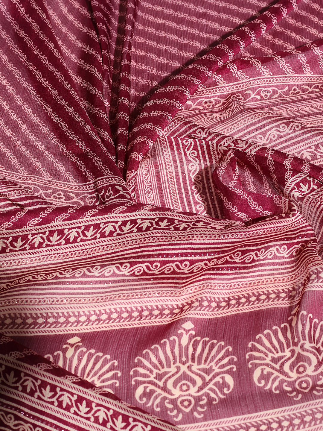 Floral Printed Georgette Saree