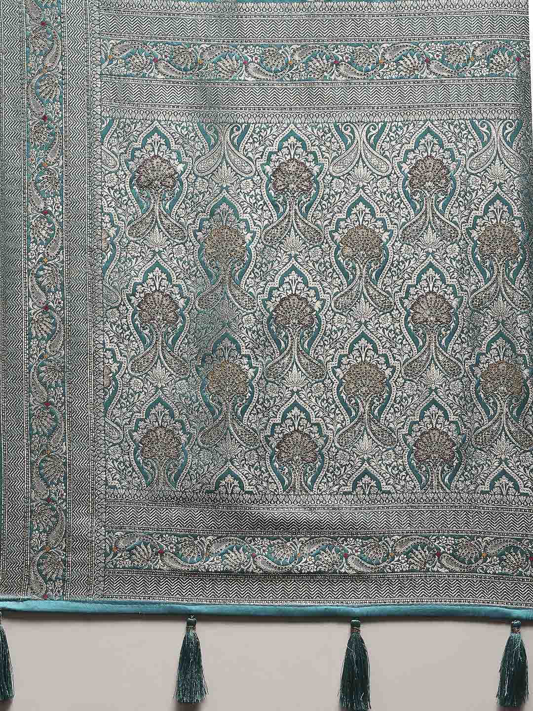 Woven Design Satin Saree