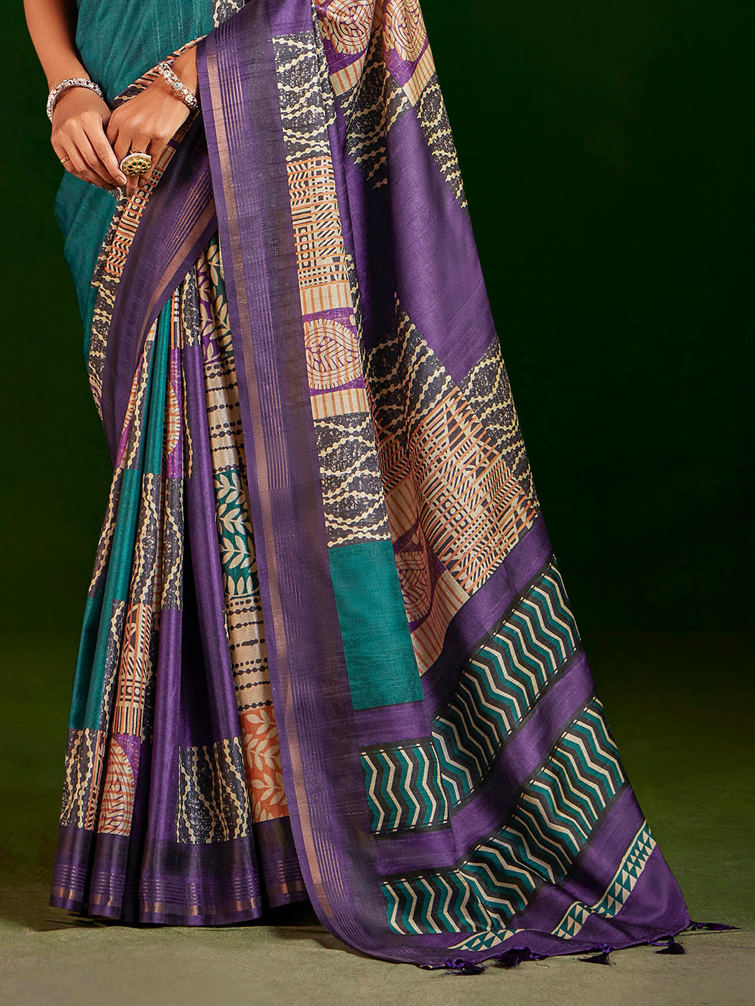 Printed Art Silk Saree