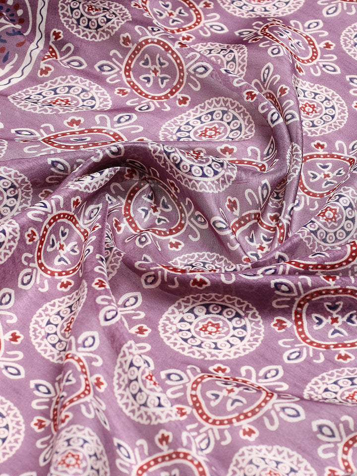 Ajrak Printed Dola Cotton Woven Saree