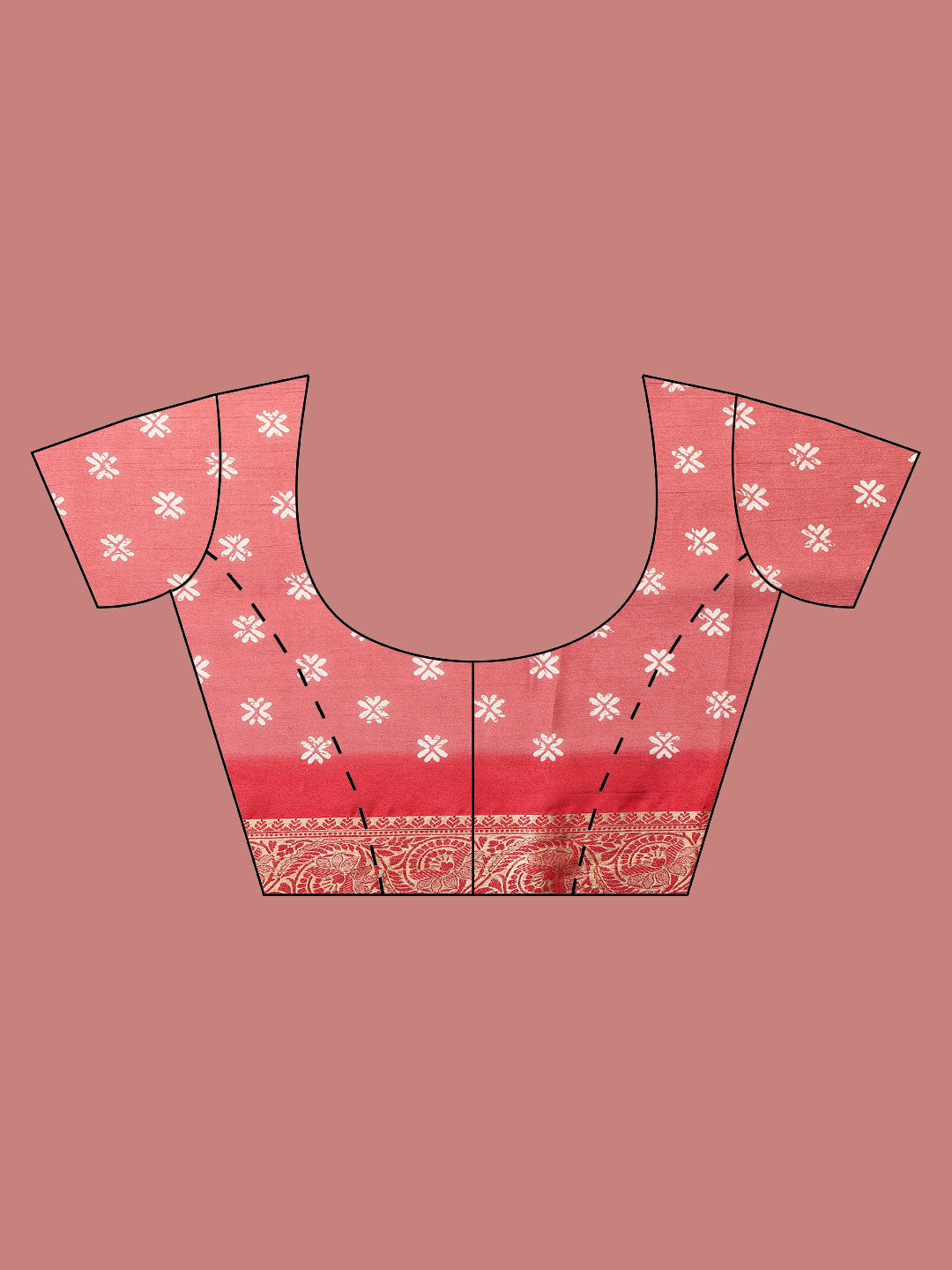 Floral Printed Art Silk Saree