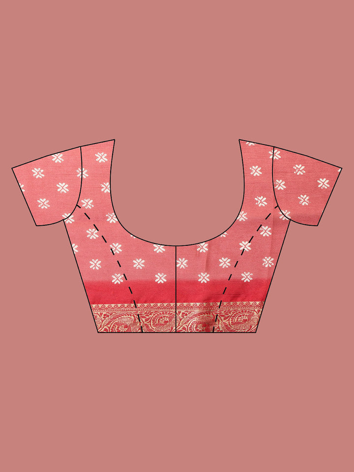 Floral Printed Art Silk Saree