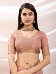 Gota Art Silk Woven Saree