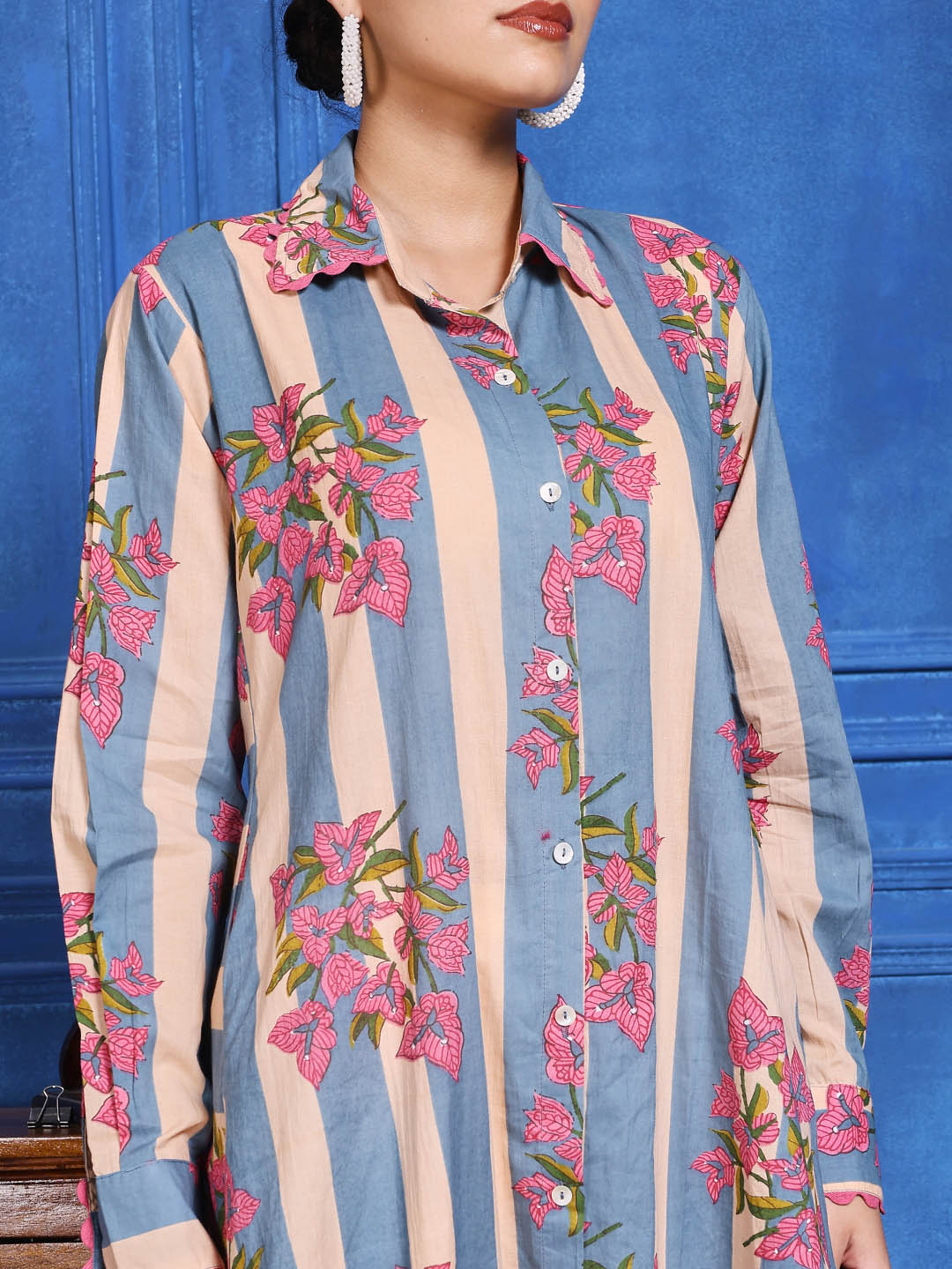 printed Cotton Blend Kurta
