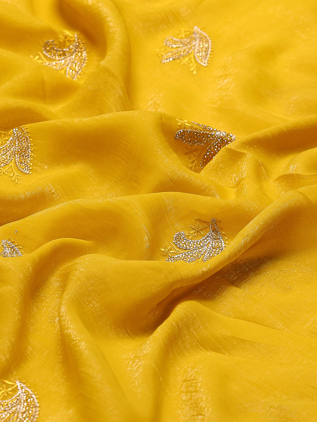 Embroidered Chiffon Saree