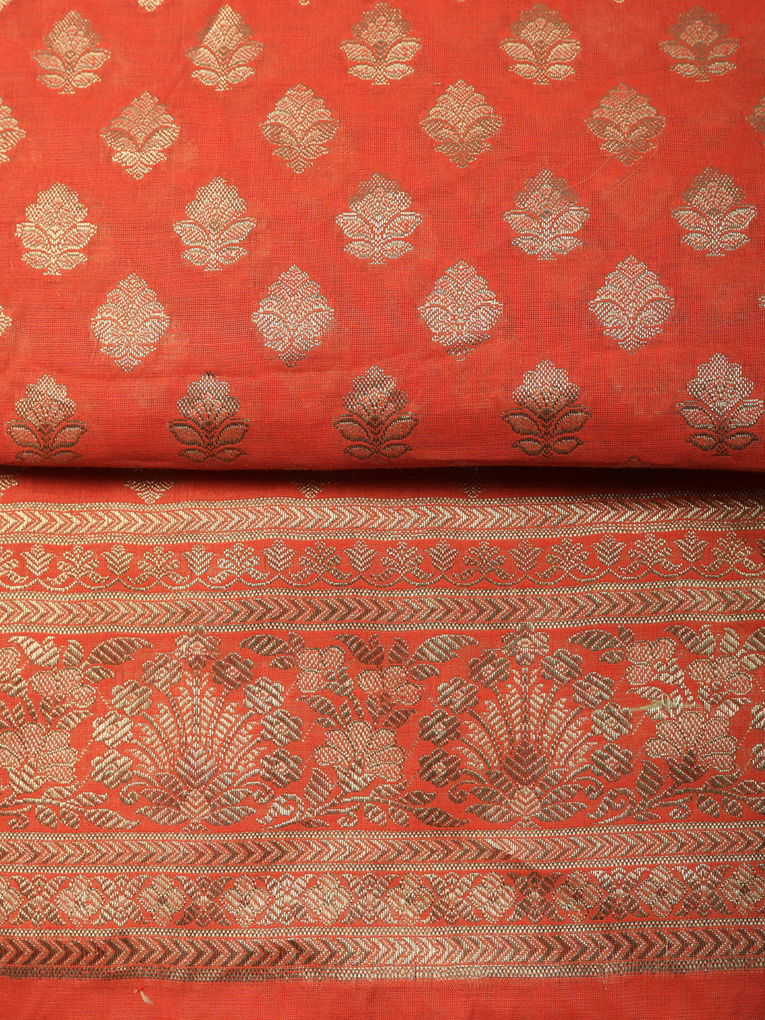 Woven Design Chanderi Unstitched Suit With Pant &amp; Dupatta