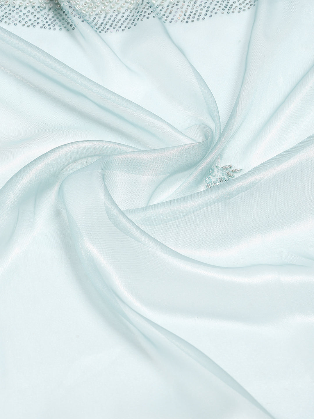 Sequence Embroidery Tissue Saree