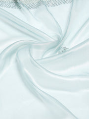 Sequence Embroidery Tissue Saree