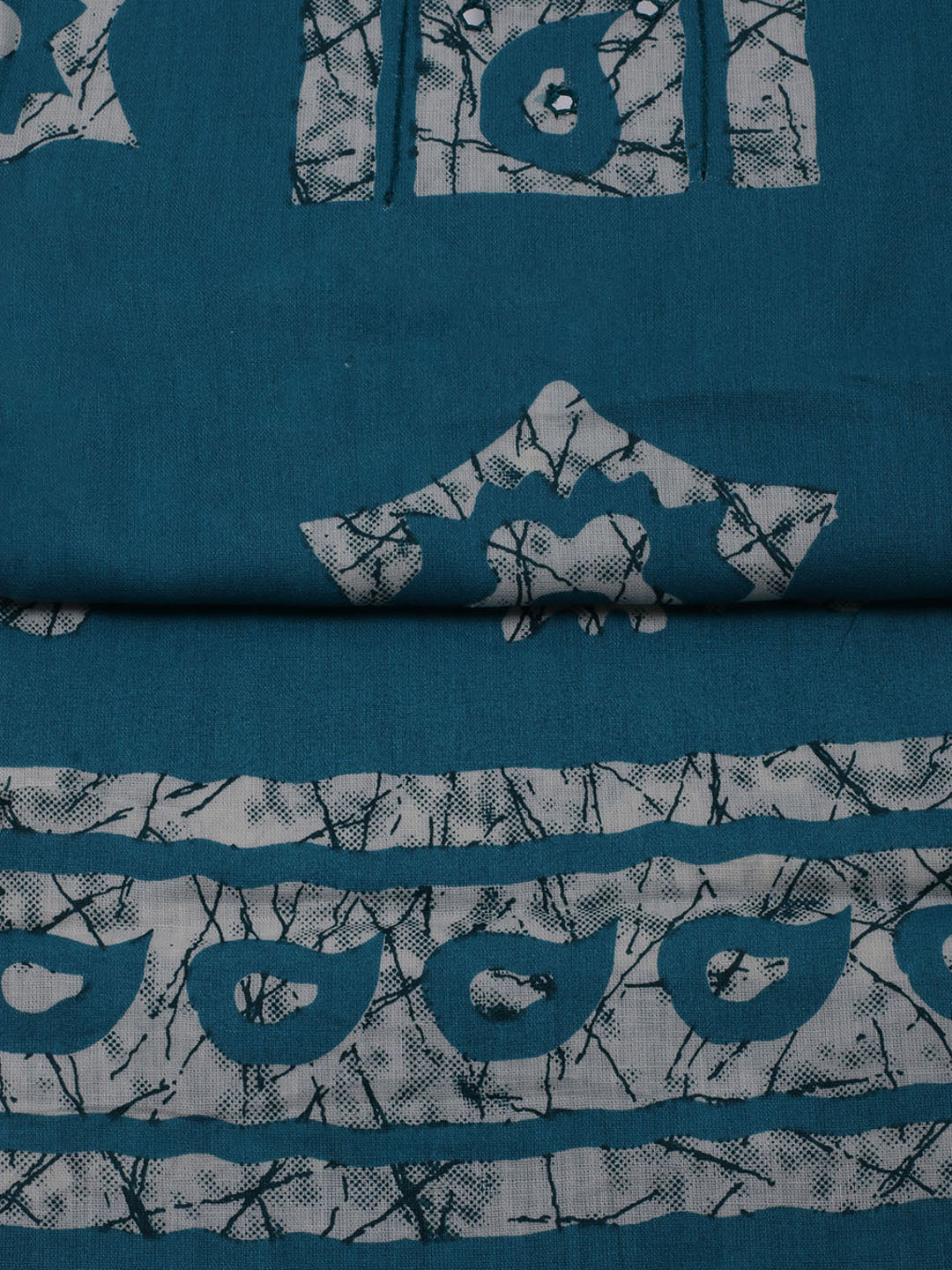 Printed Cotton Blend Unstitched Suit With Dupatta