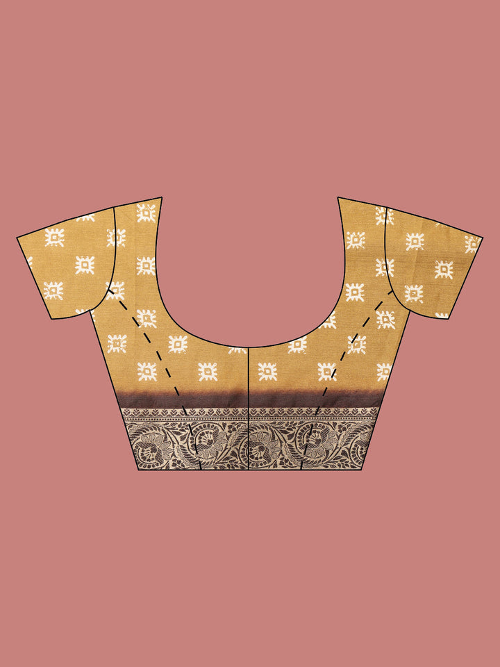 Floral Printed Art Silk Saree