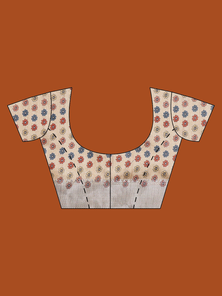 Plain Art slik Saree