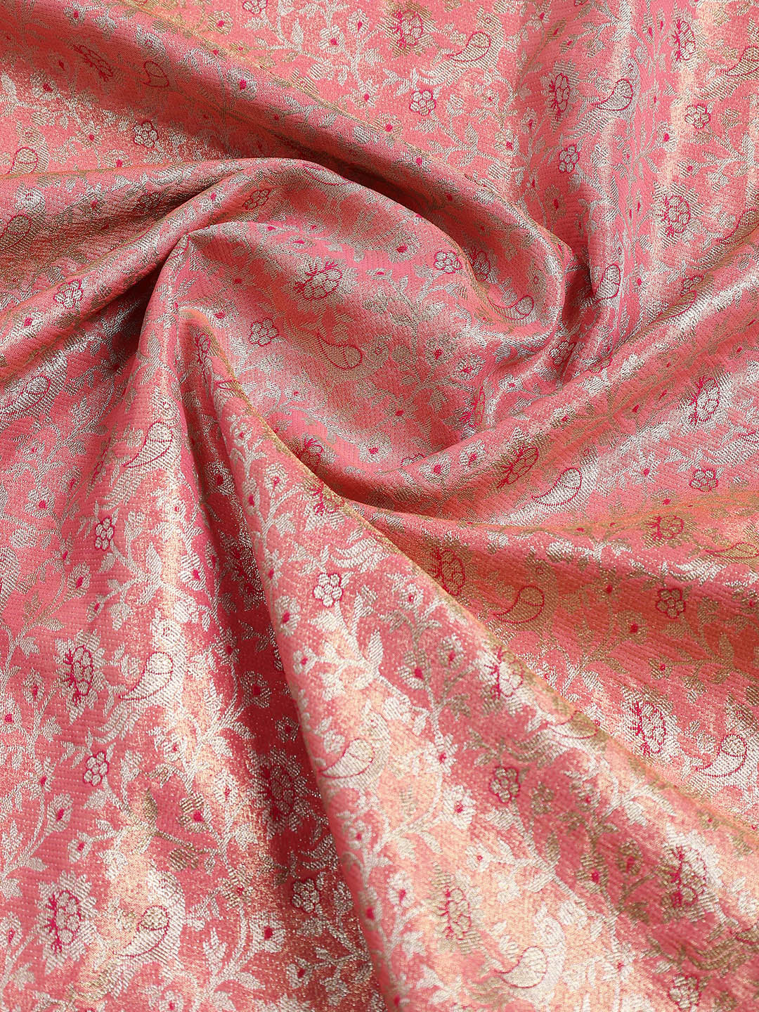 Woven Brodcade Zari Jaal Art Silk Saree