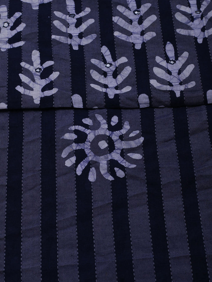 Printed Cotton Blend Unstitched Suit With Dupatta