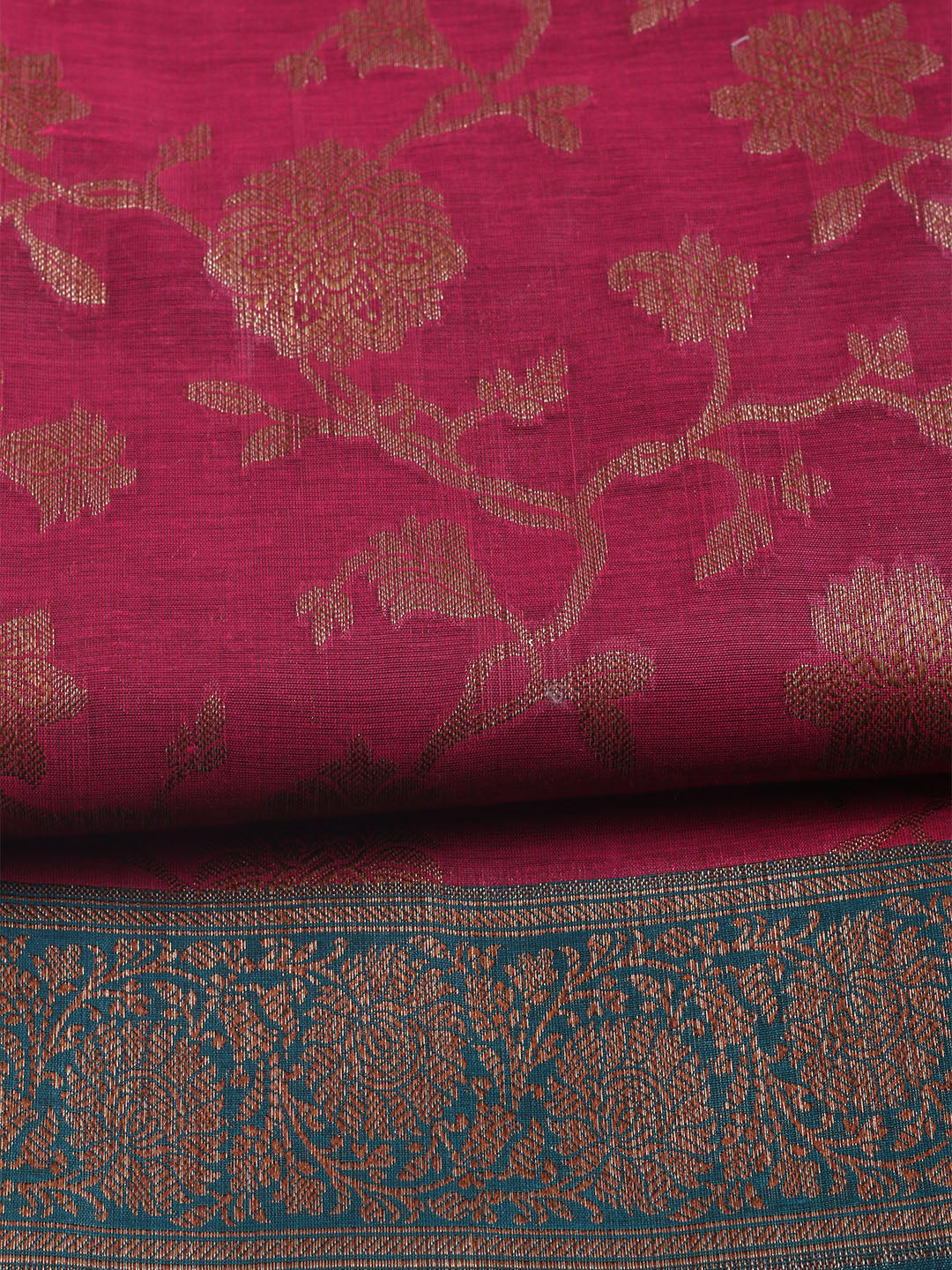 Woven Chanderi Unstitched Suit With Dupatta