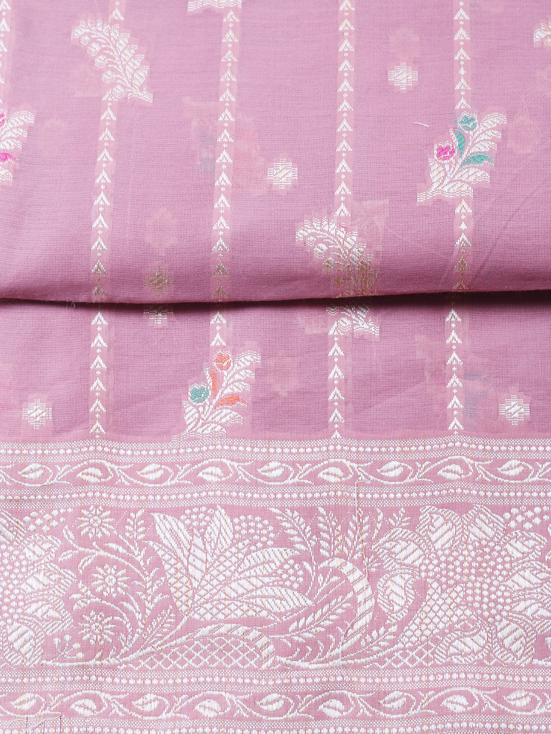 Woven Design Chanderi Unstitched Suit With Pant &amp; Dupatta
