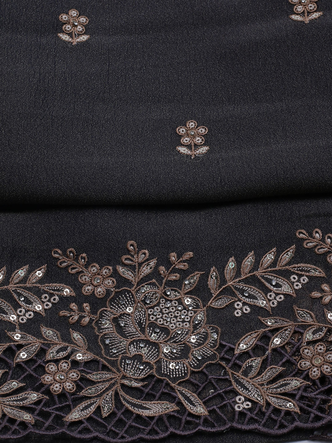 Embroidered Tissue Unstitched Suit With Dupatta
