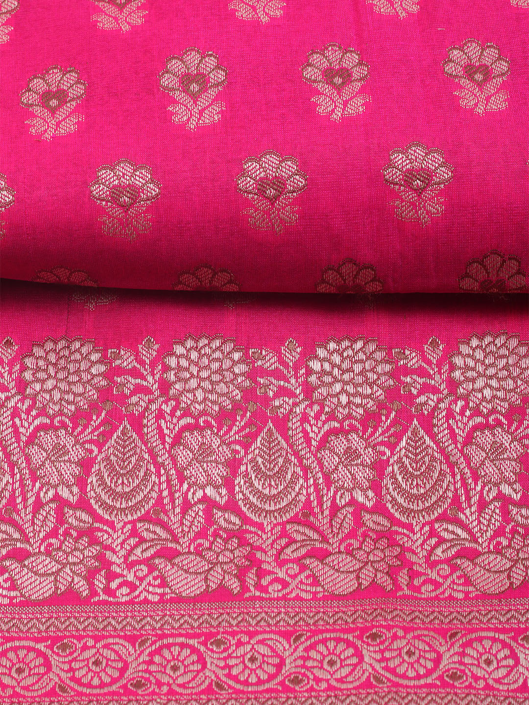 Banarasi Chanderi Unstitched Suit With Dupatta