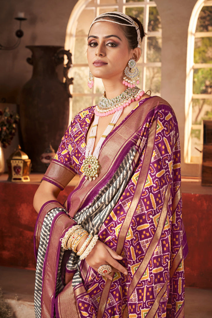 Digital Printed Art Silk Saree