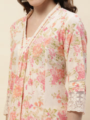 Printed Cotton Kurta With Pants