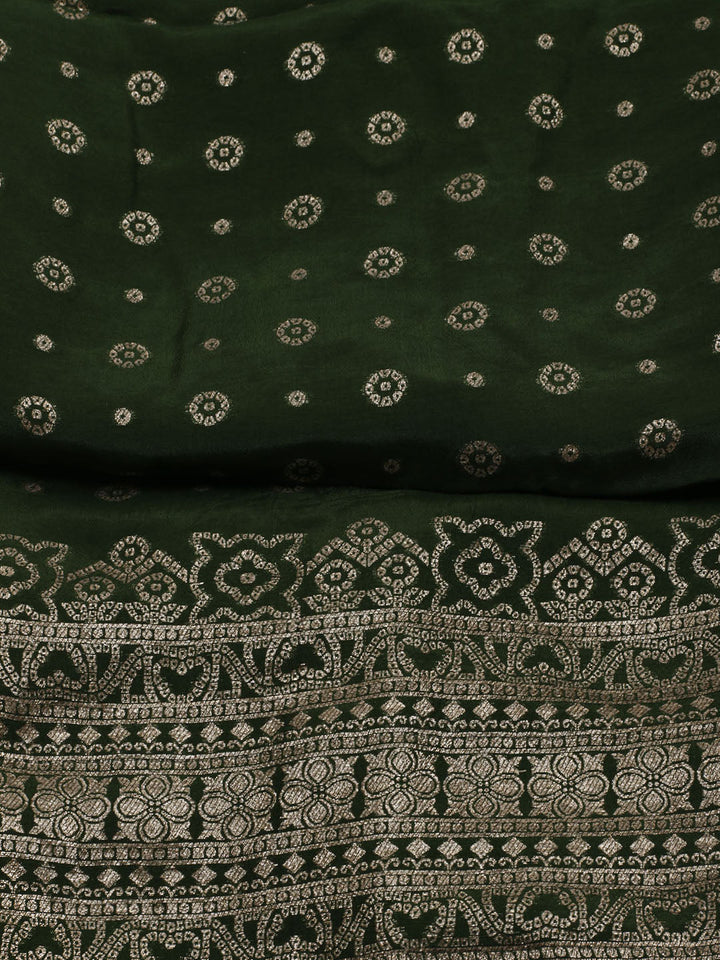 Embroidered Art Silk Unstitched Suit Piece With Dupatta