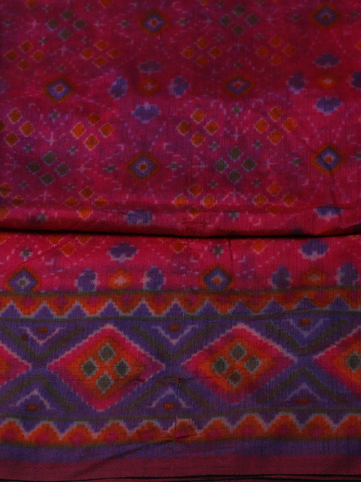 Woven Design Art Silk Unstitched Suit With Pant Dupatta