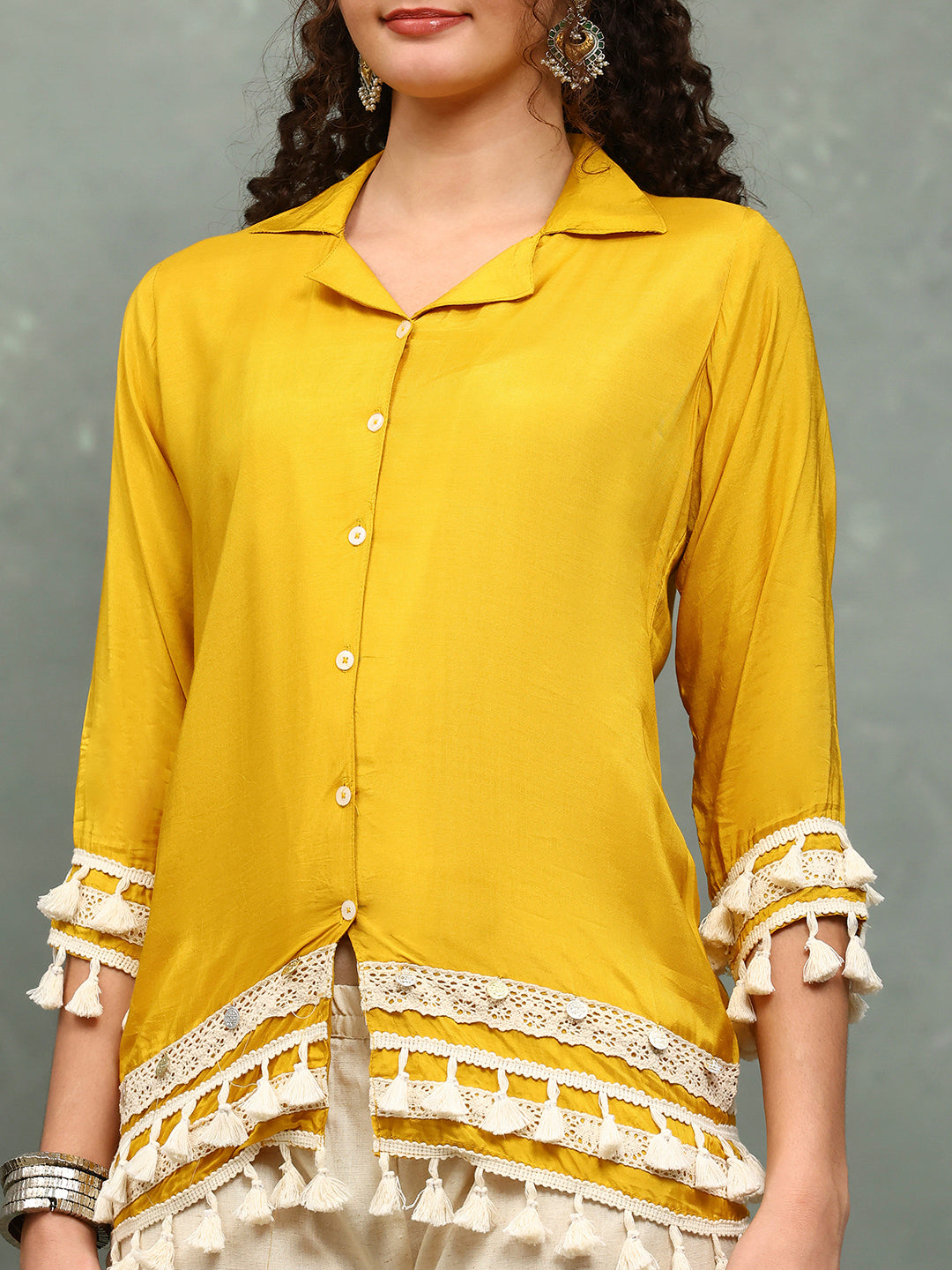 Printed Muslin Kurta With pants
