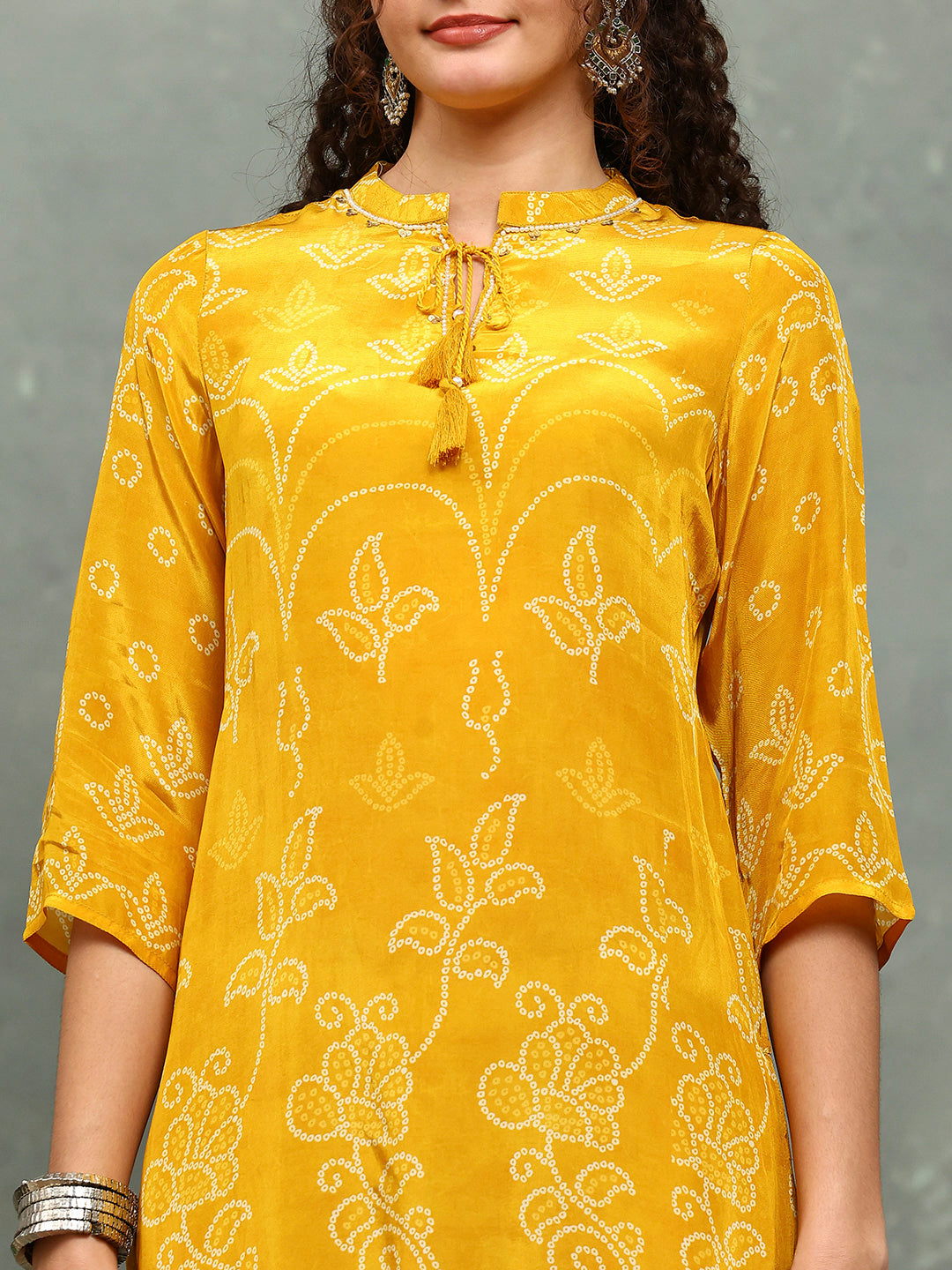 Printed Crepe Kurta With pants