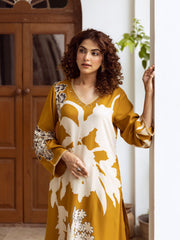 Floral Printed Cotton Kurta With Pants