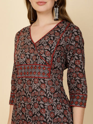 Printed Cotton Kurta Set