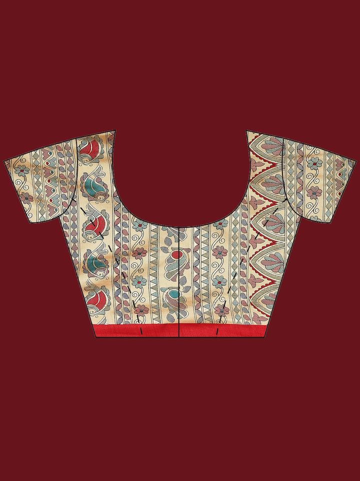 Digital Print Art Silk Saree