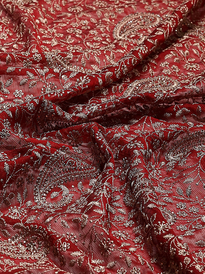 Embroidered Georgette Saree