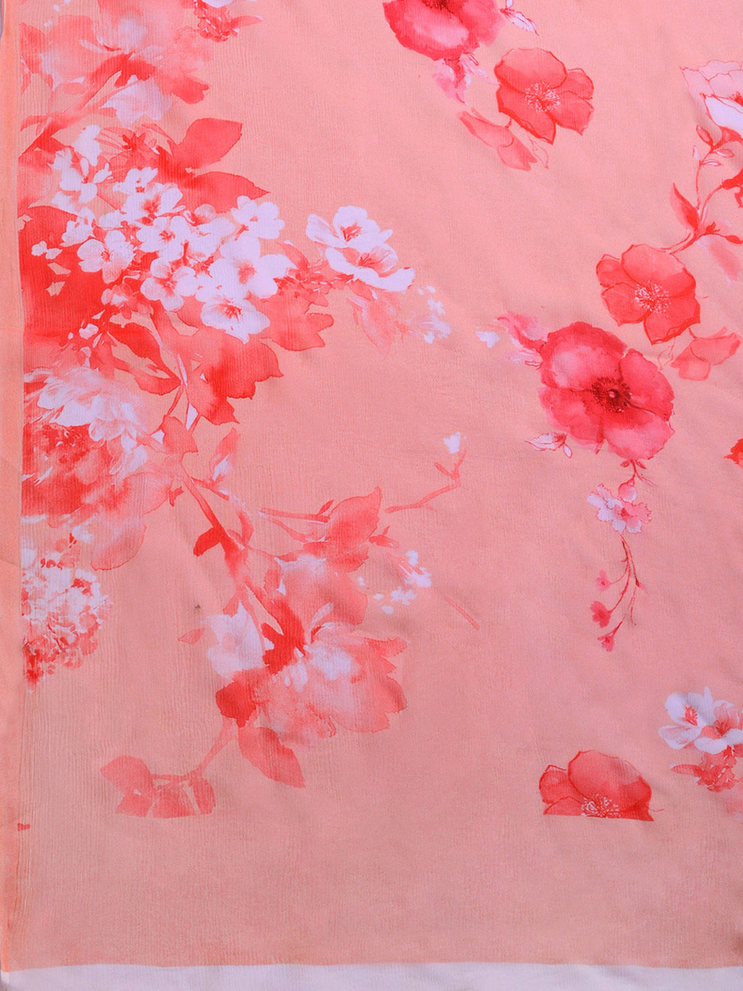Digital Print Chiffon Saree