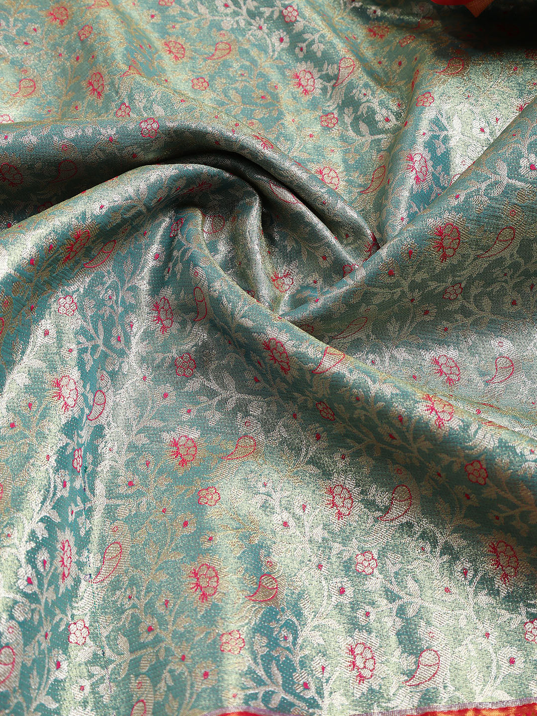 Woven Brodcade Zari Jaal Art Silk Saree