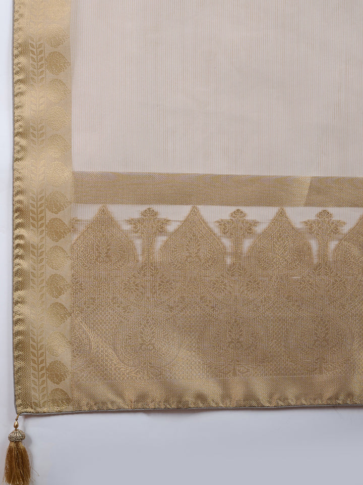 Woven Design Linen Blend Saree