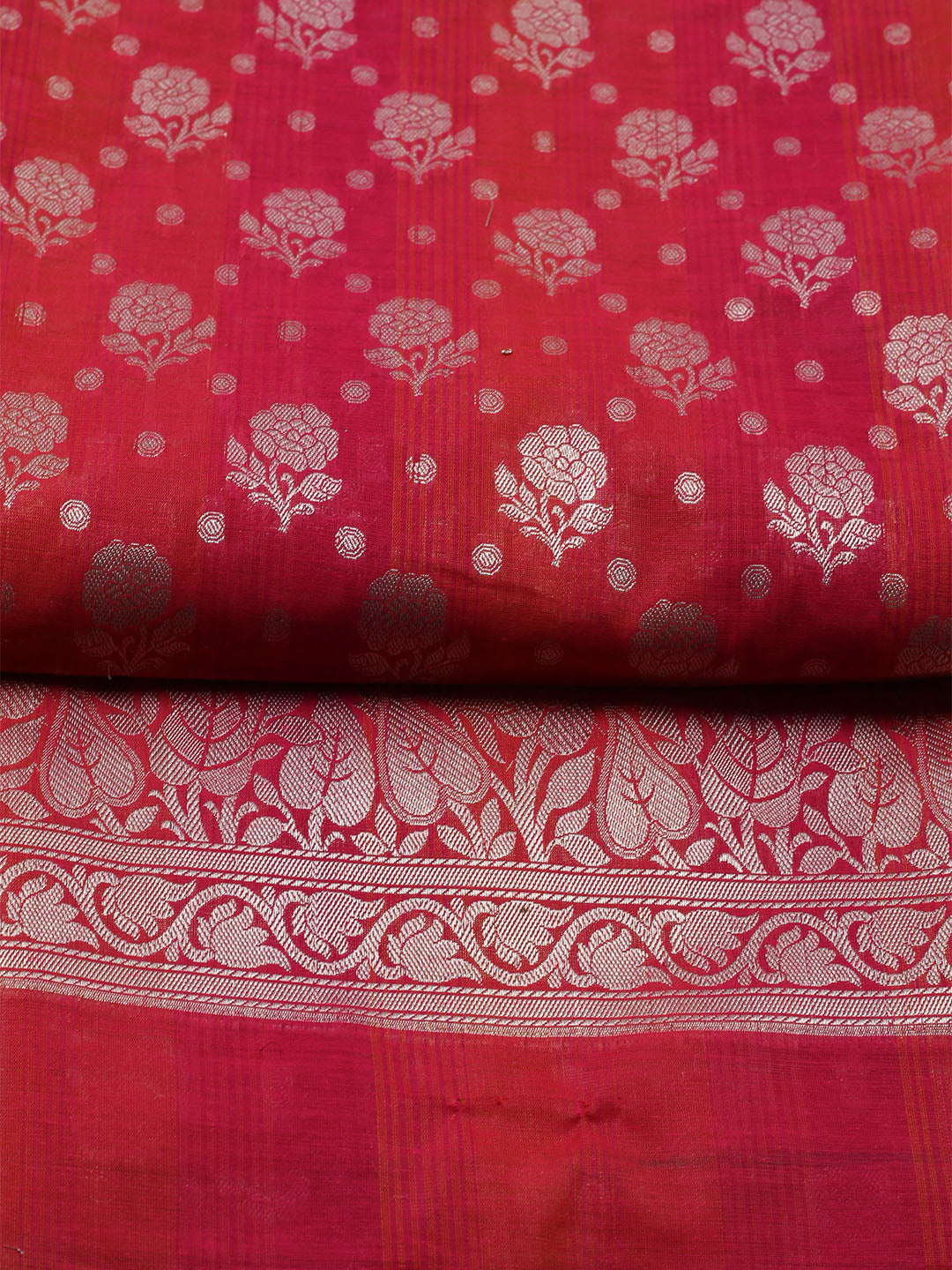 Woven Chanderi Unstitched Suit With Dupatta