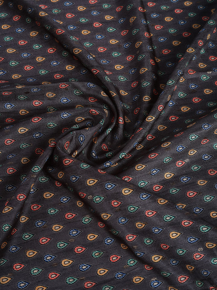Printed Tussar Silk Saree