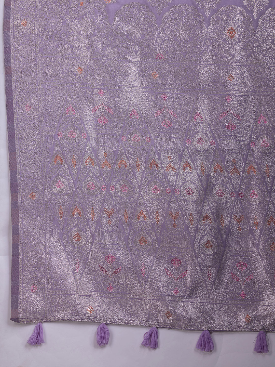 Zari Jaal Woven Art Silk Saree