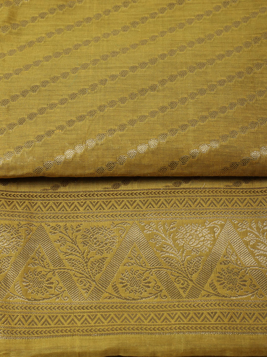 Woven Design Chanderi Unstitched Suit With Pant &amp; Dupatta