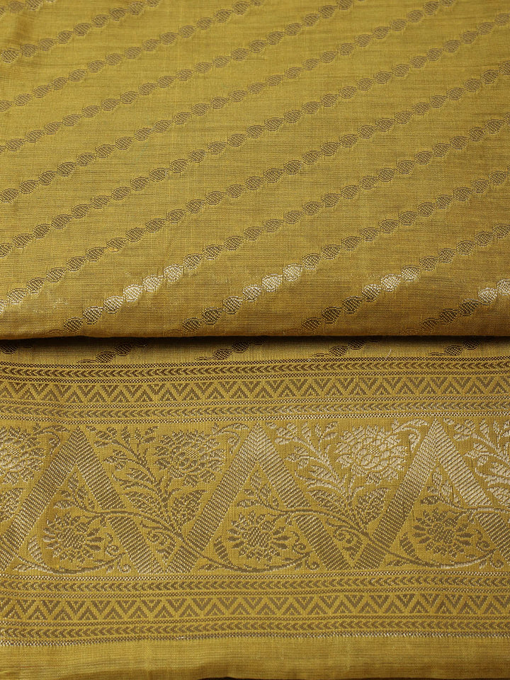Woven Design Chanderi Unstitched Suit With Pant &amp; Dupatta