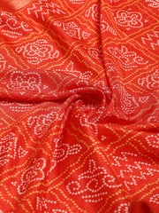 Bandhani Printed Dola Cotton Saree