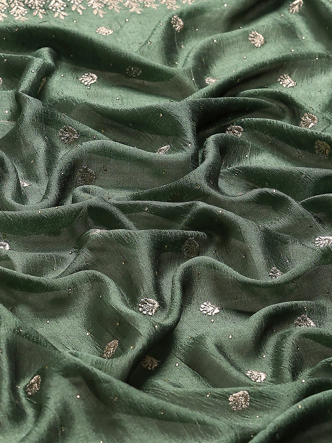 Zari Embroidered Tussar Saree
