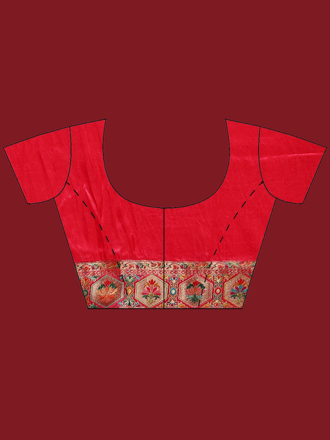 Woven Design Satin Saree