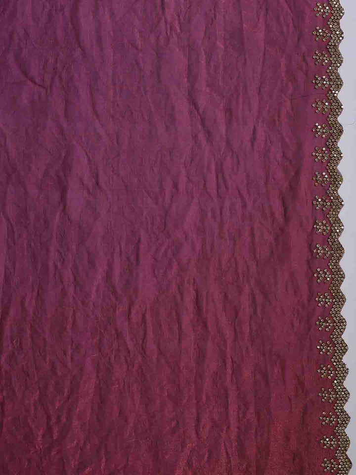 Embroidered Organza Saree