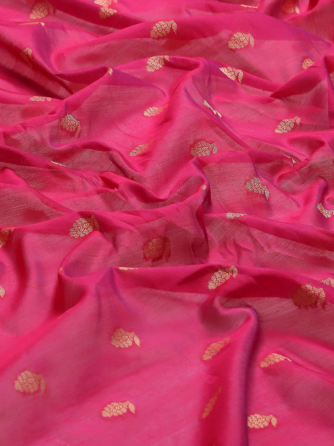 Resham Embroidered Cotton Blend Woven Saree