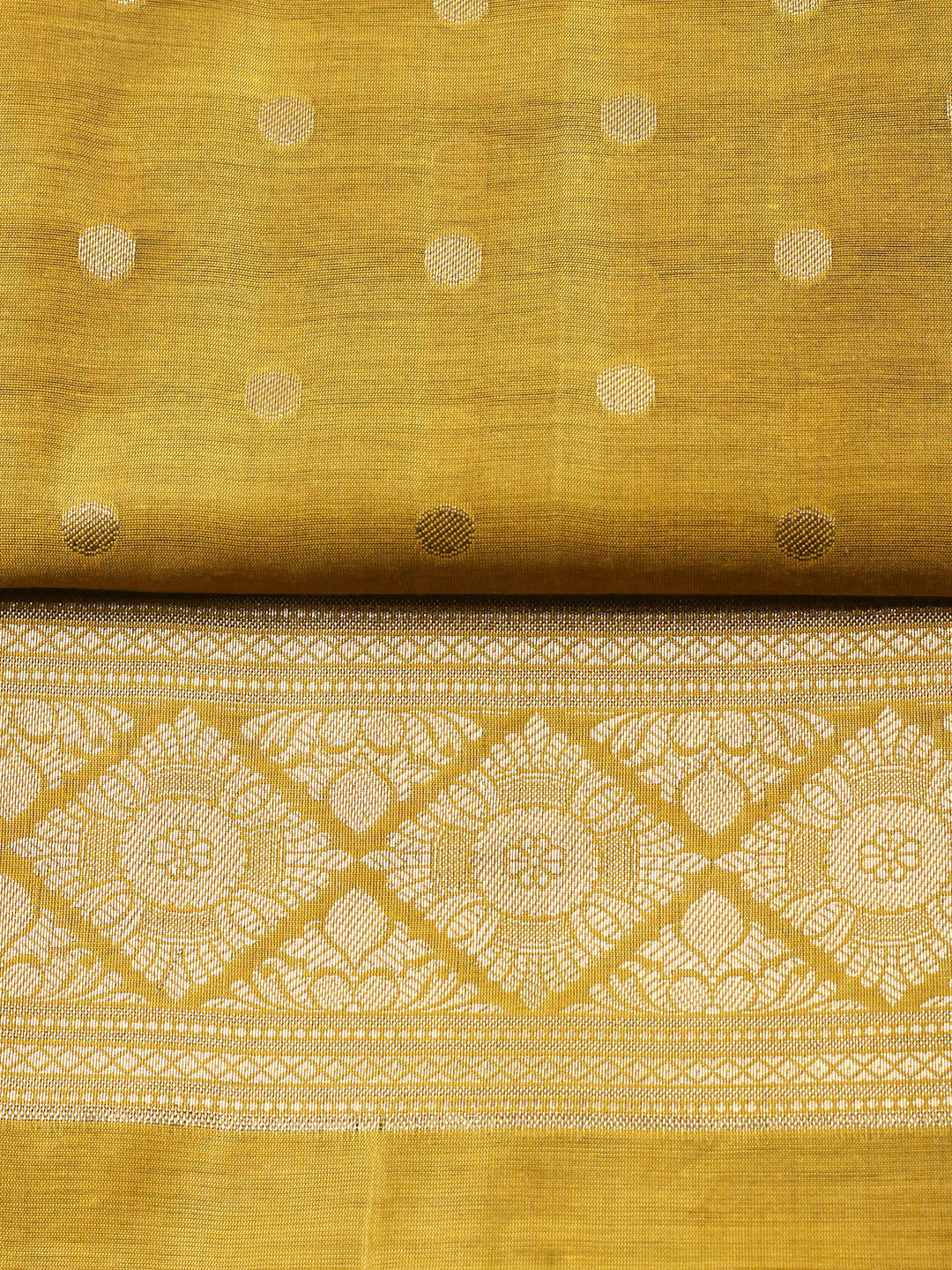 Woven Design Chanderi Unstitched Suit With Pant Dupatta