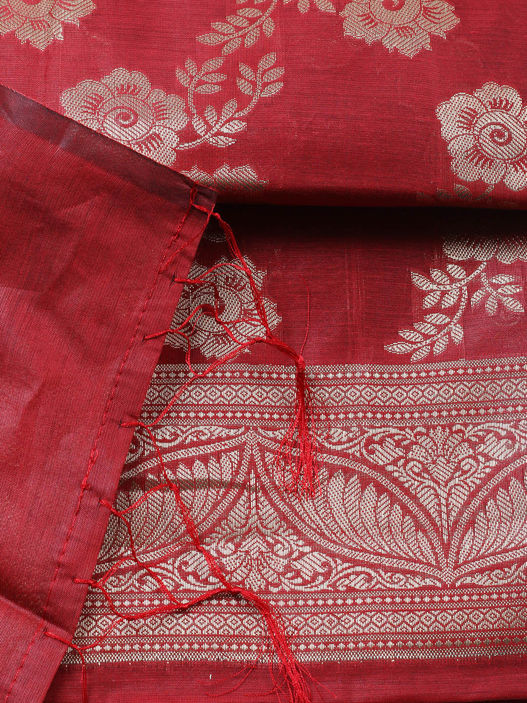 Banarasi Chanderi Unstitched Suit With Pant &amp; Dupatta