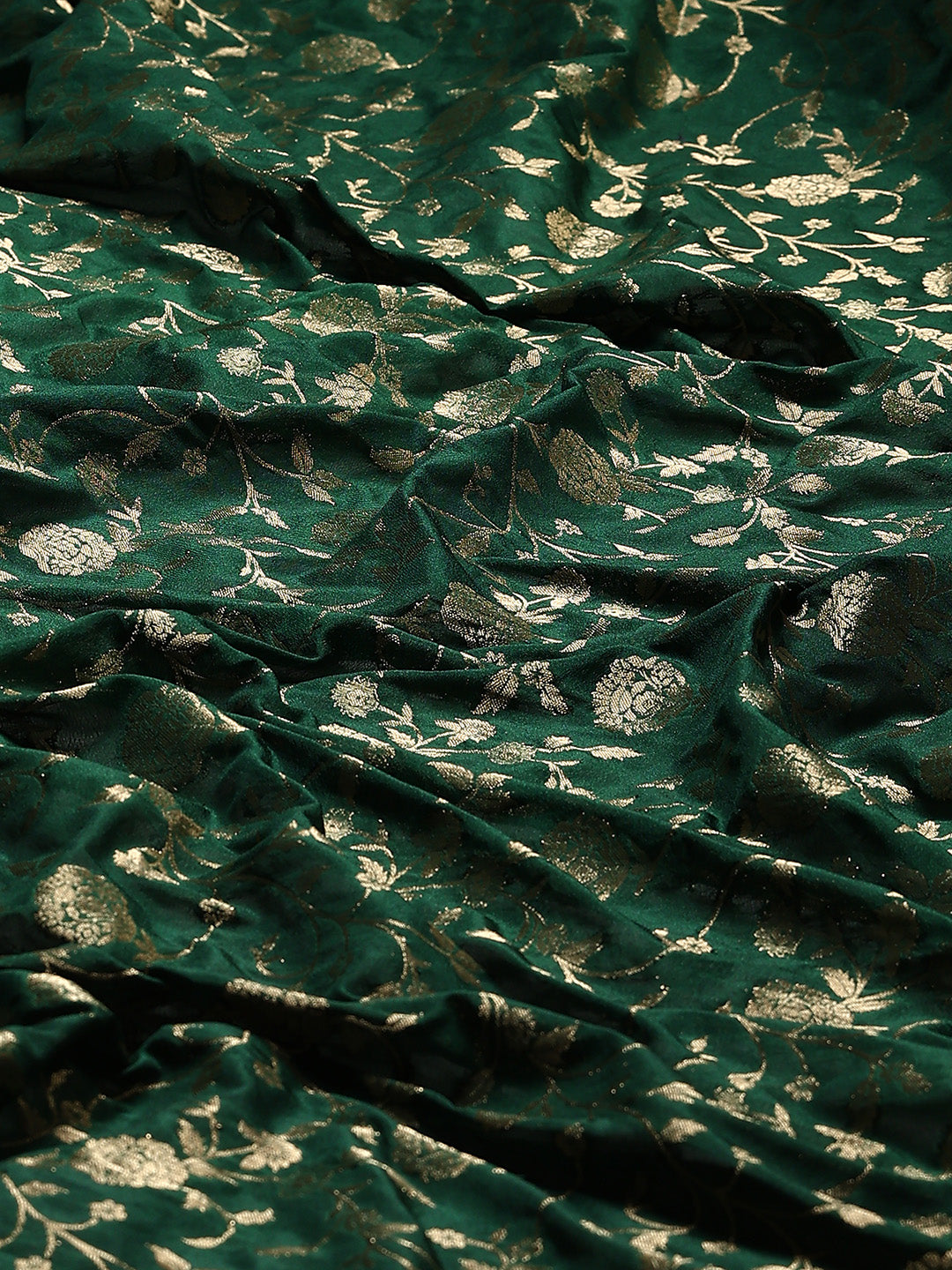 Plain Crepe Saree