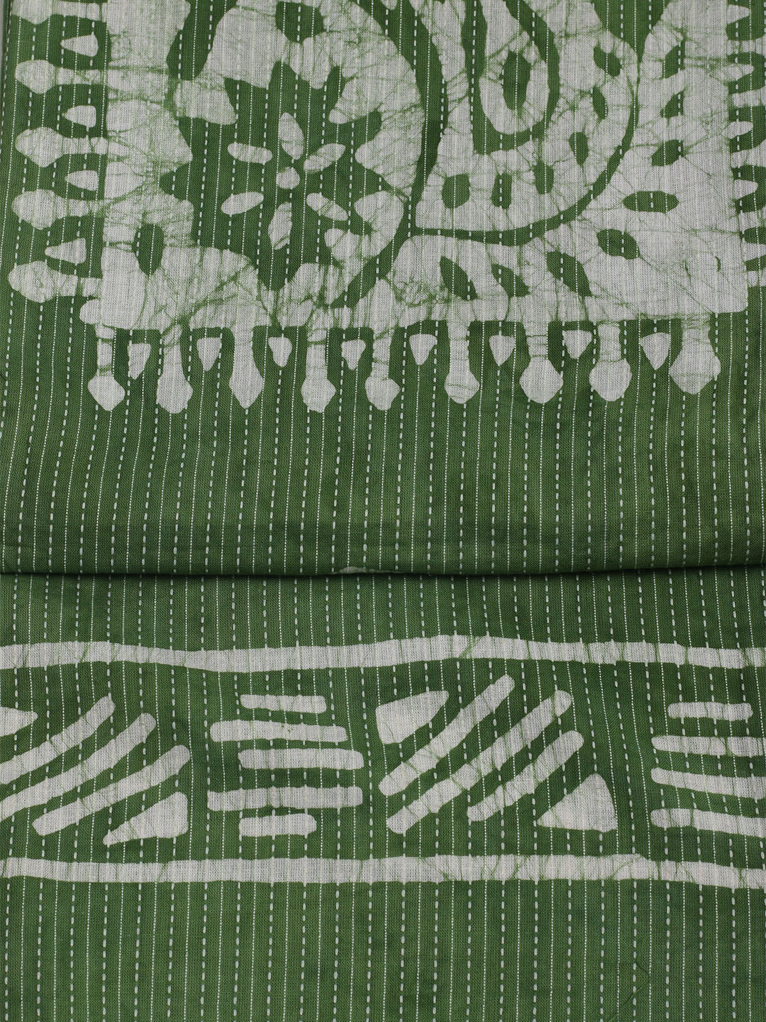 Printed Cotton Unstitched Suit With Pant &amp; Dupatta