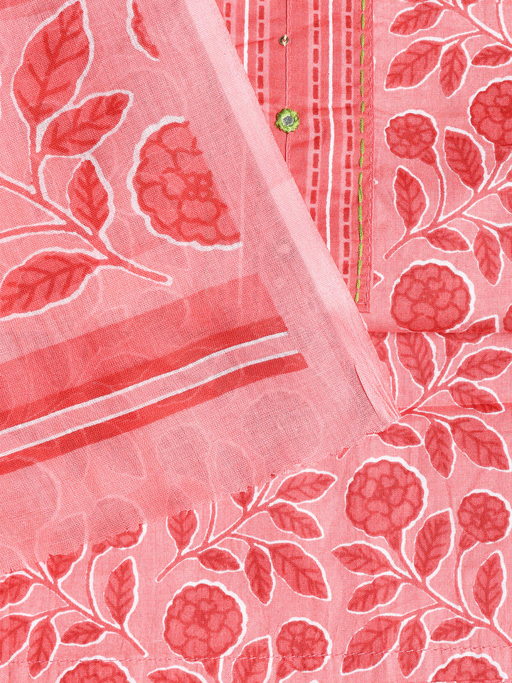 Printed Cotton Printed Unstitched Suit With Dupatta