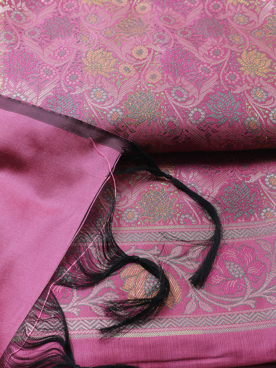 Woven Design Chanderi Unstitched Suit With Pant &amp; Dupatta